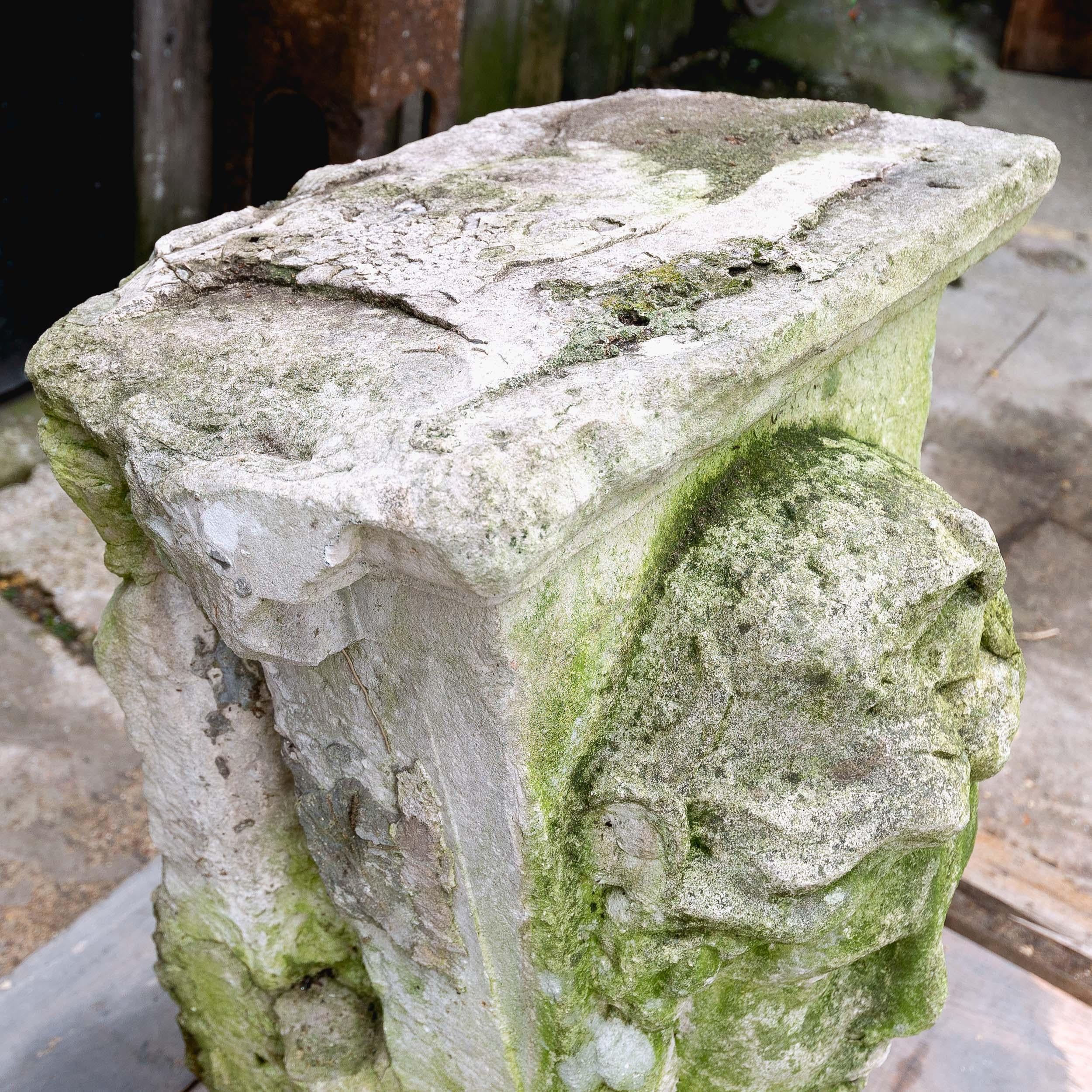 Limestone Eighteenth Century Carved Portland Stone Keystone For Sale