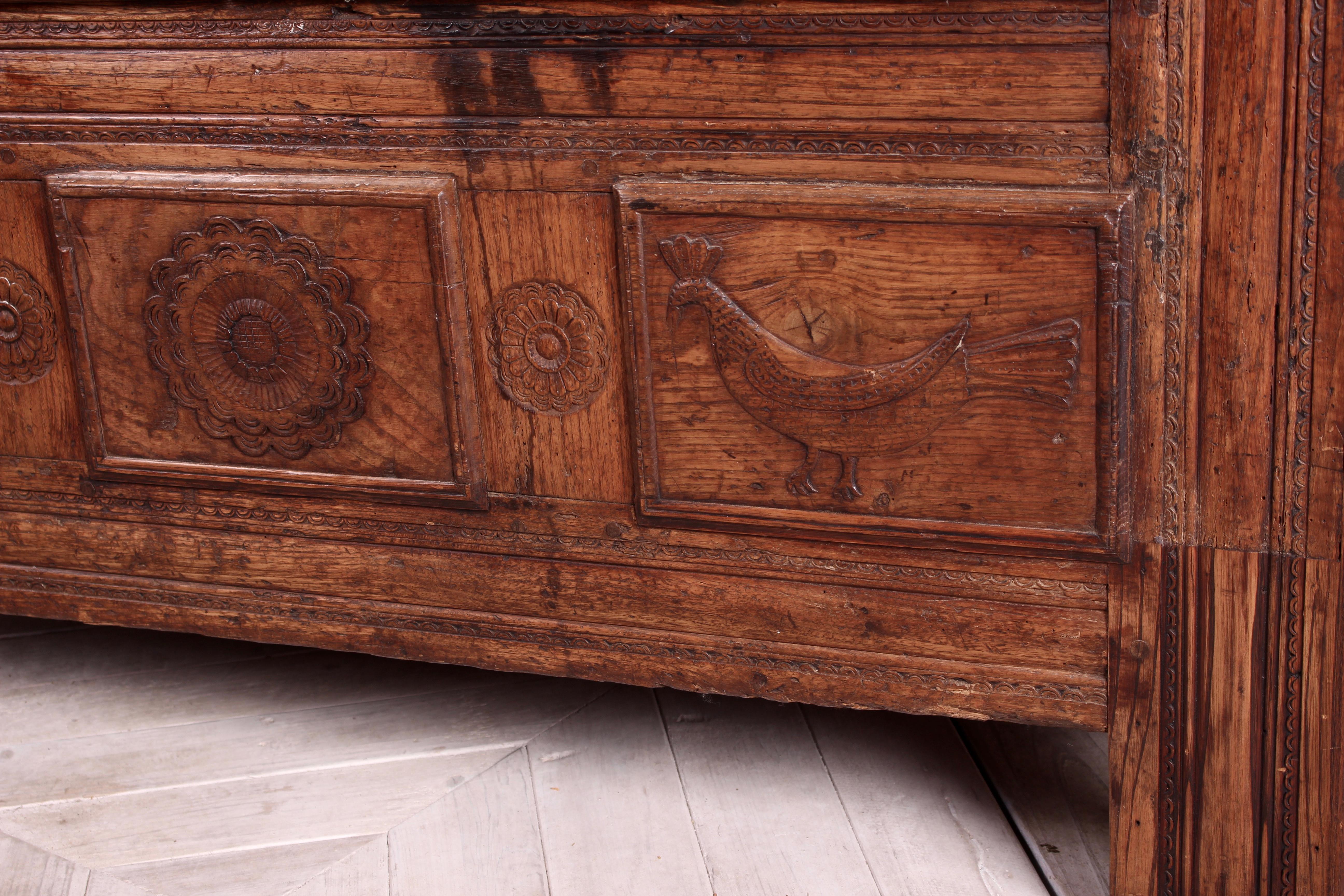 18th Century Eighteenth Century French Oak Breton Wardrobe or Cupboard