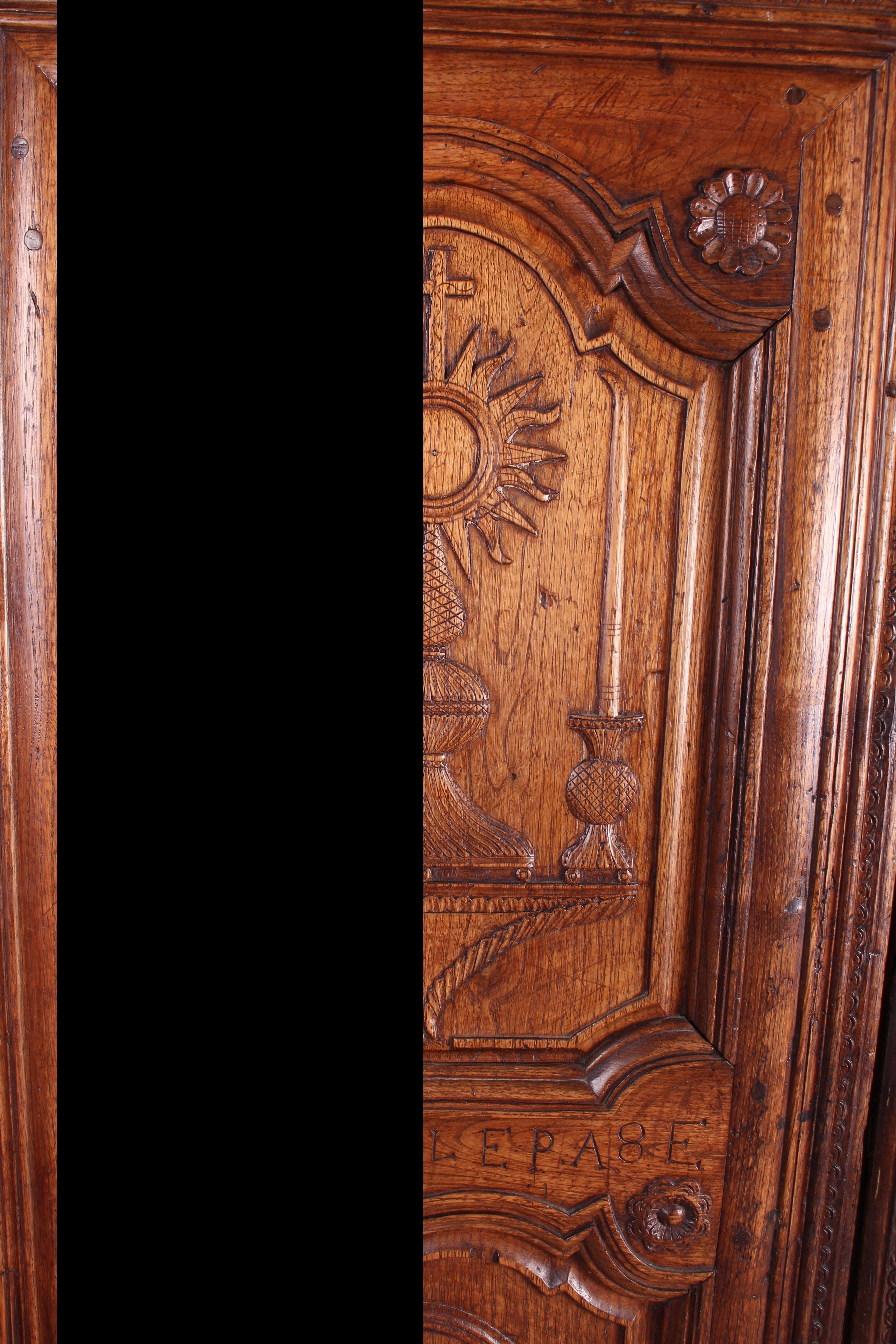 Eighteenth Century French Oak Breton Wardrobe or Cupboard 3