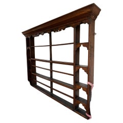 Georgian Oak Plate Rack, Hand-Crafted, Late 18th Century, UK, 1770s