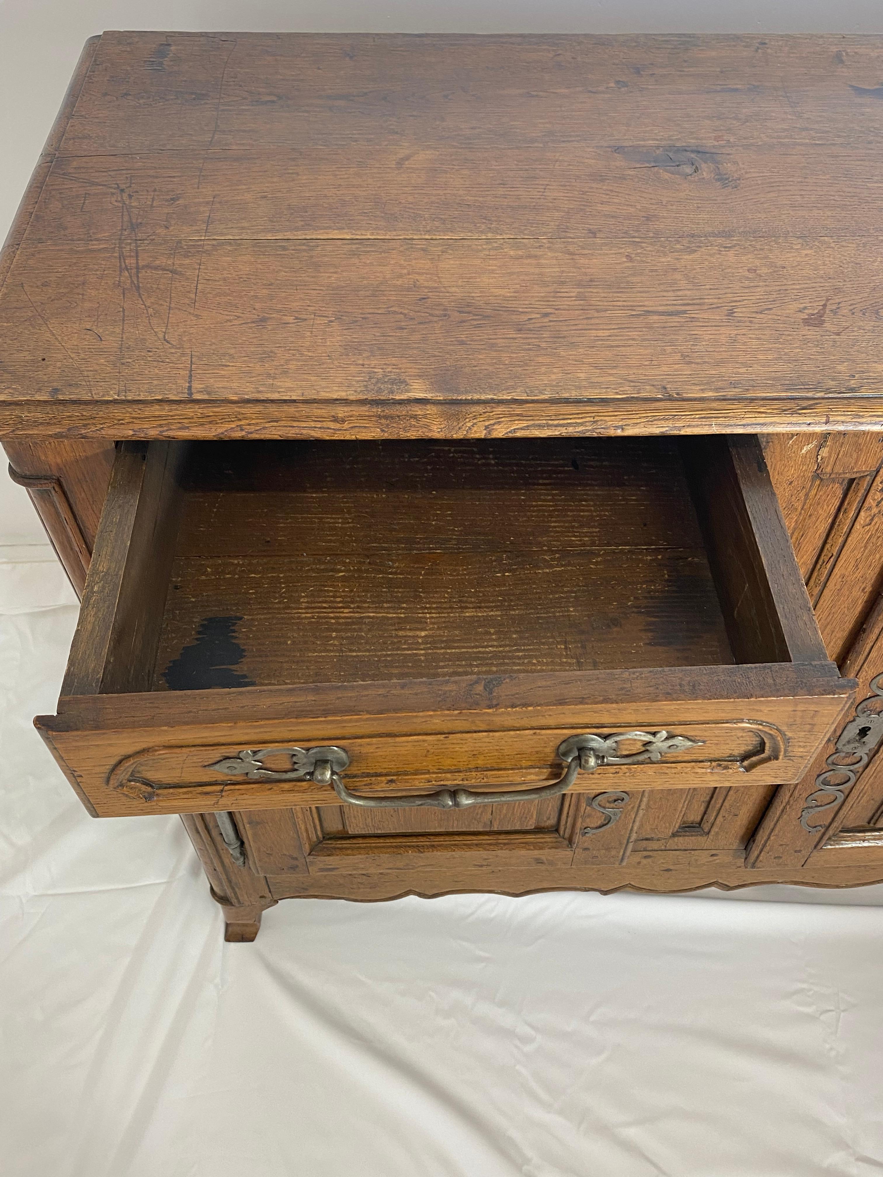 Carved Eighteenth Century Period Enfilade in Light Oak For Sale