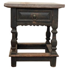 Eighteenth-century Swedish Baroque Öland fossil limestone top table. C. 1750-177