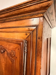 Eighteenth century Walnut Armoire finely carved elements, 2 doors
