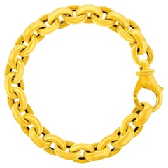 Eighties Fashion 18k Gold Rolo Bracelet Eighties Fashion 18k Gold Rolo Bracelet