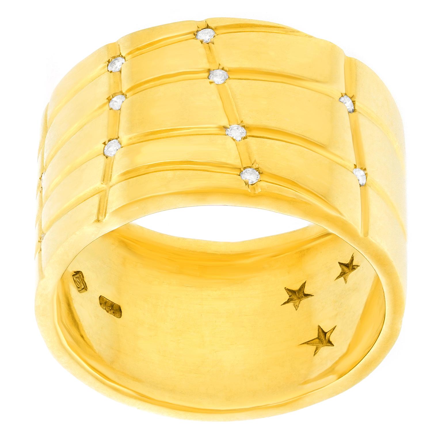 Taille ronde Bague en or H. Stern des années 80 en vente