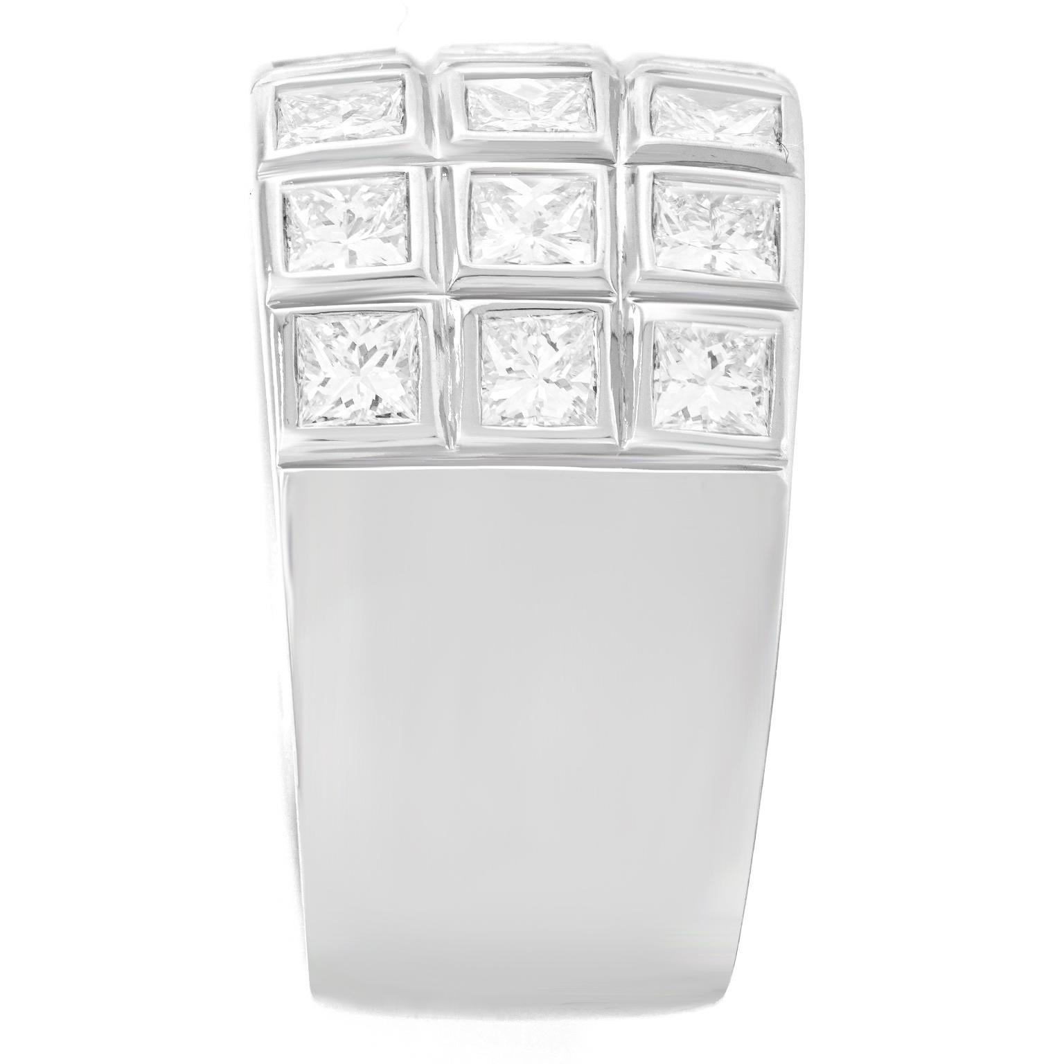 Eighties Modernist Diamond Ring 6