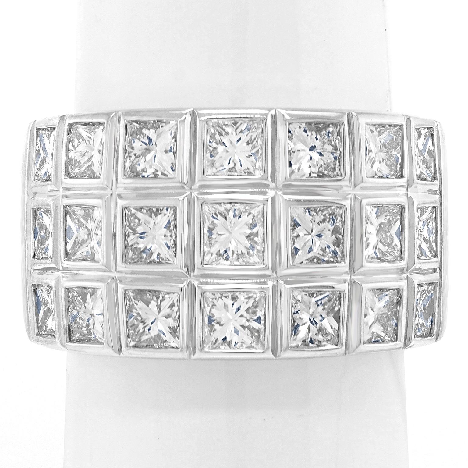 Princess Cut Eighties Modernist Diamond Ring