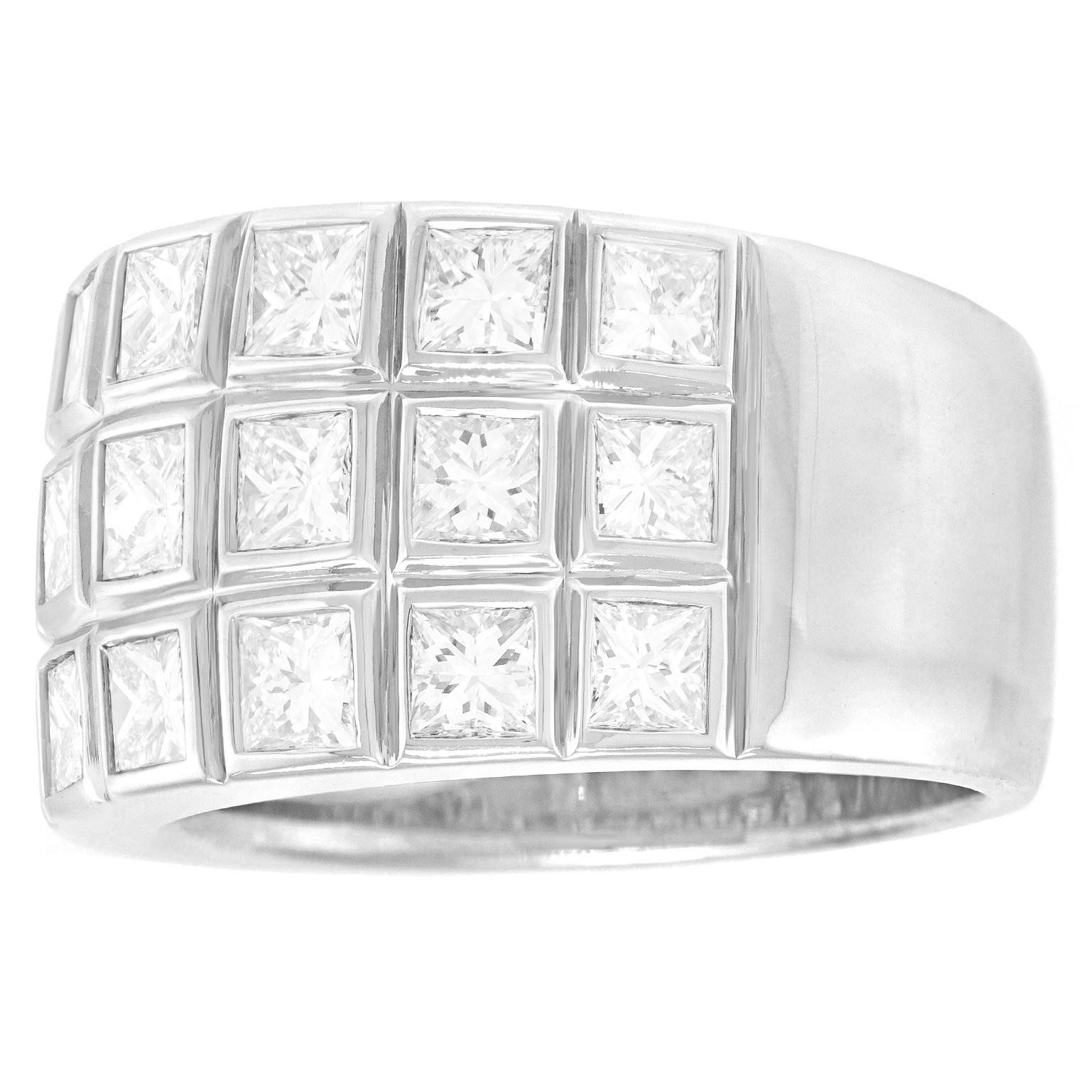 Eighties Modernist Diamond Ring 2