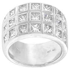 Eighties Modernist Diamond Ring