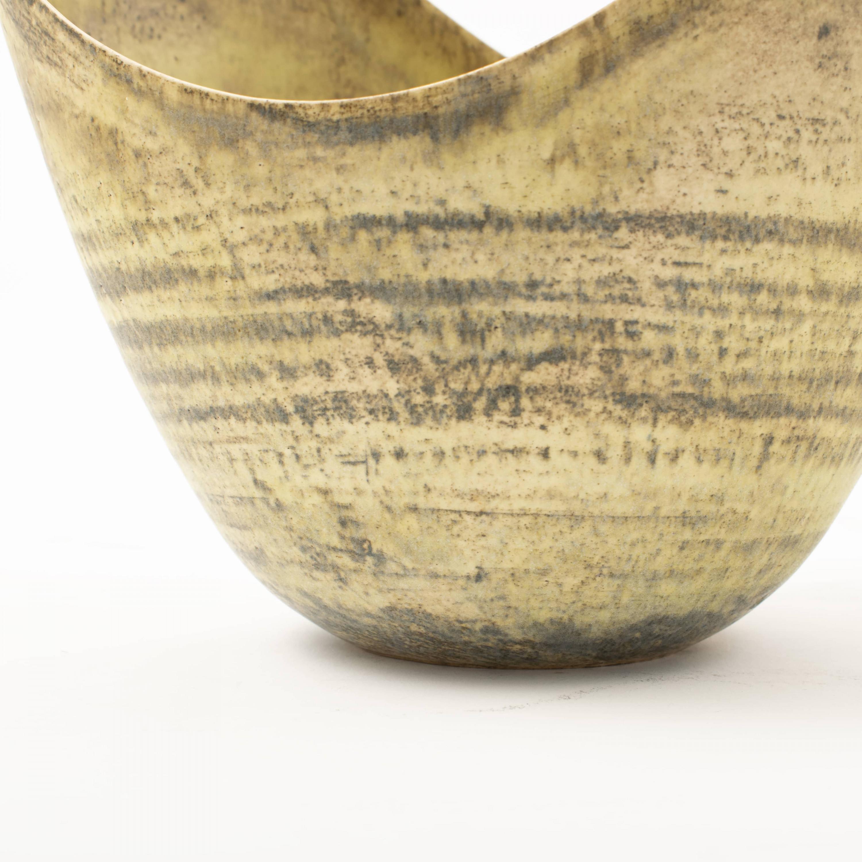 Ceramic Eigil Hinrichsen Unique Stoneware Bowl