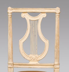 Eigth Louis XVI Painted Chairs, 18th Century