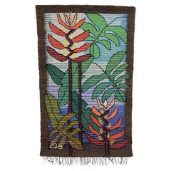 Eila Ampula Brazilian Modern Floral Wall Art Talestry