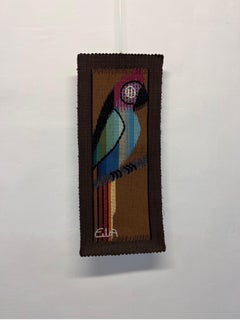 Eila Ampula Brazilian Modern Parrot Wall Art Tapestry