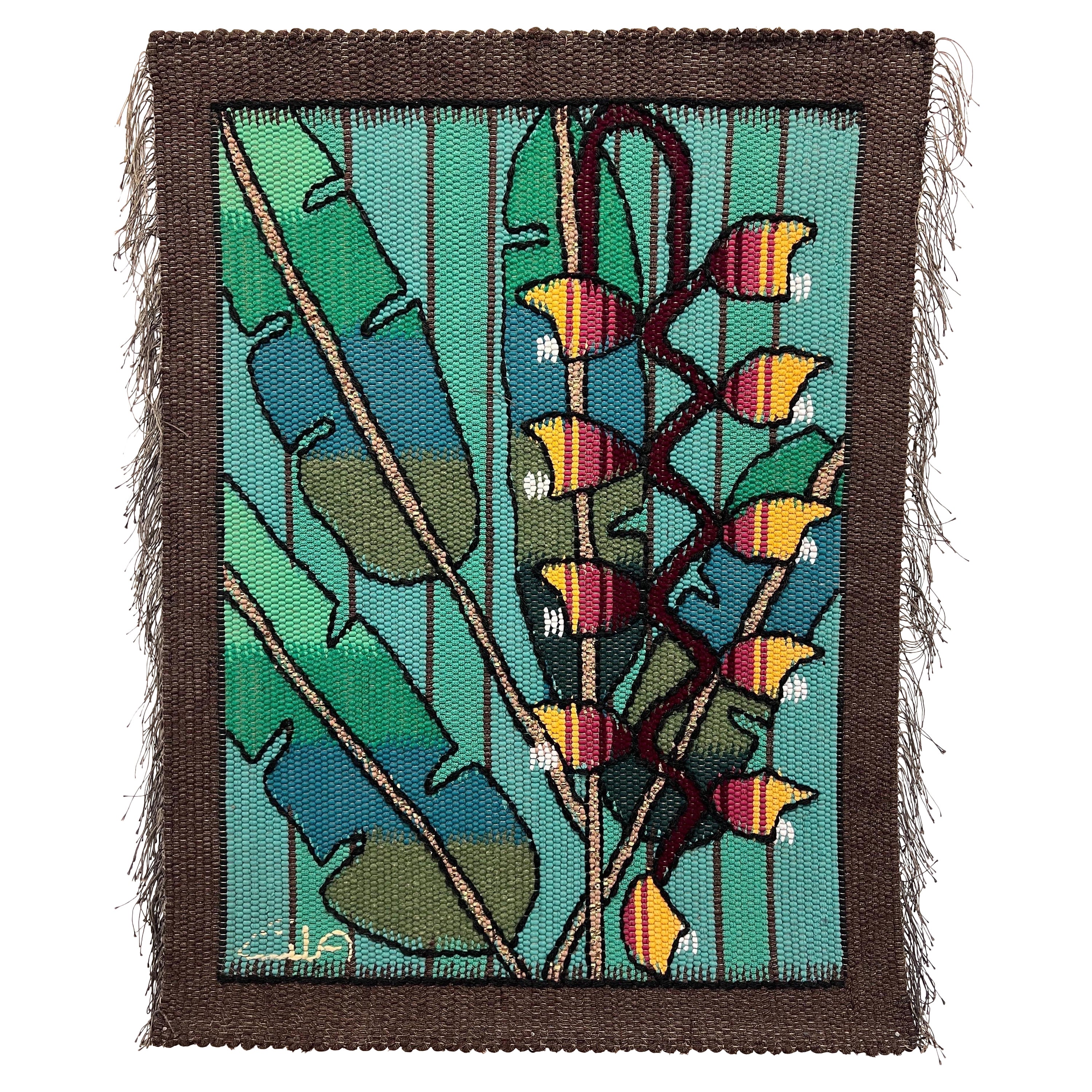 Eila Ampula Brasilianischer moderner Wandteppich der Wandkunst im Angebot