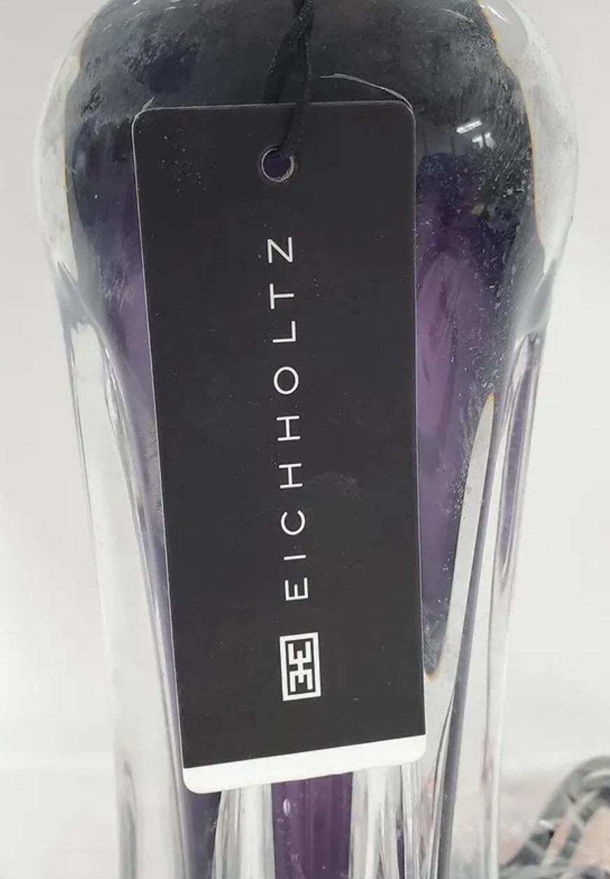 Modern Eilchholtz Purple Hand-Blown Glass 