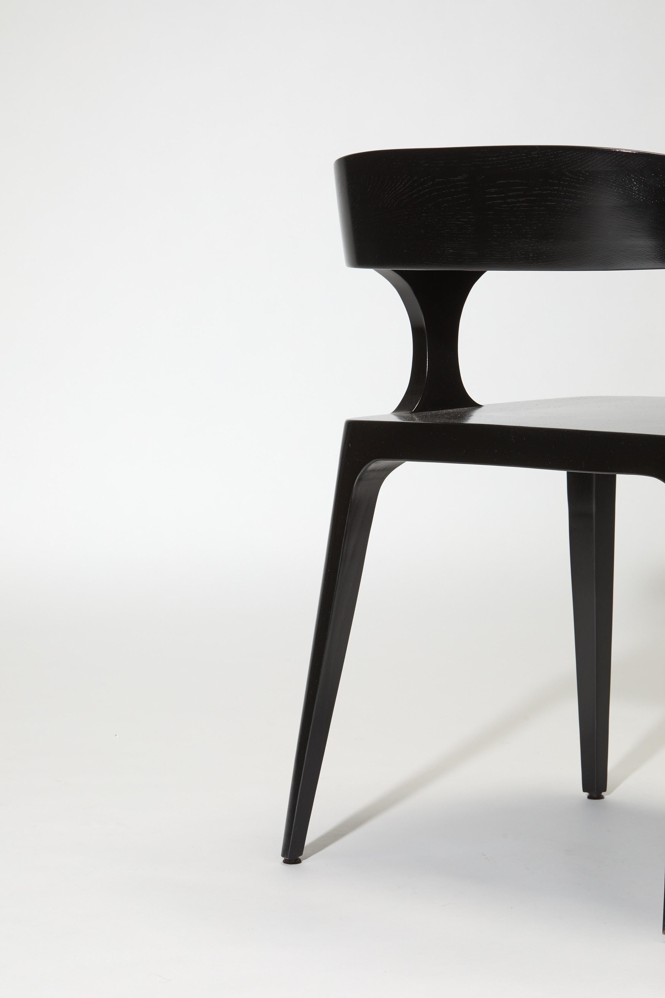 Vietnamese Chair, EILEEN, by Reda Amalou Design, 2020, Blackened Ash