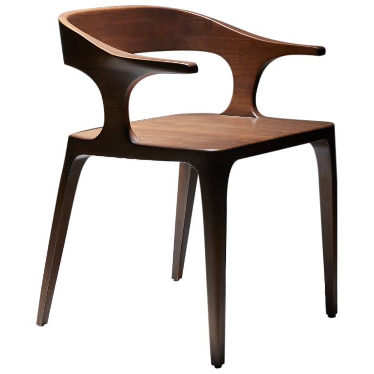 Chair, EILEEN, by Reda Amalou Design, 2019, American Walnut For Sale