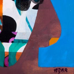 Surrealist British mid century oil painting by female artist Eileen Agar