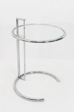 Eileen Gray Adjustable Chrome Coffee Table E 1027