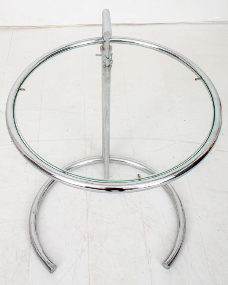 Modern Eileen Gray Adjustable E1027 Side Table For Sale