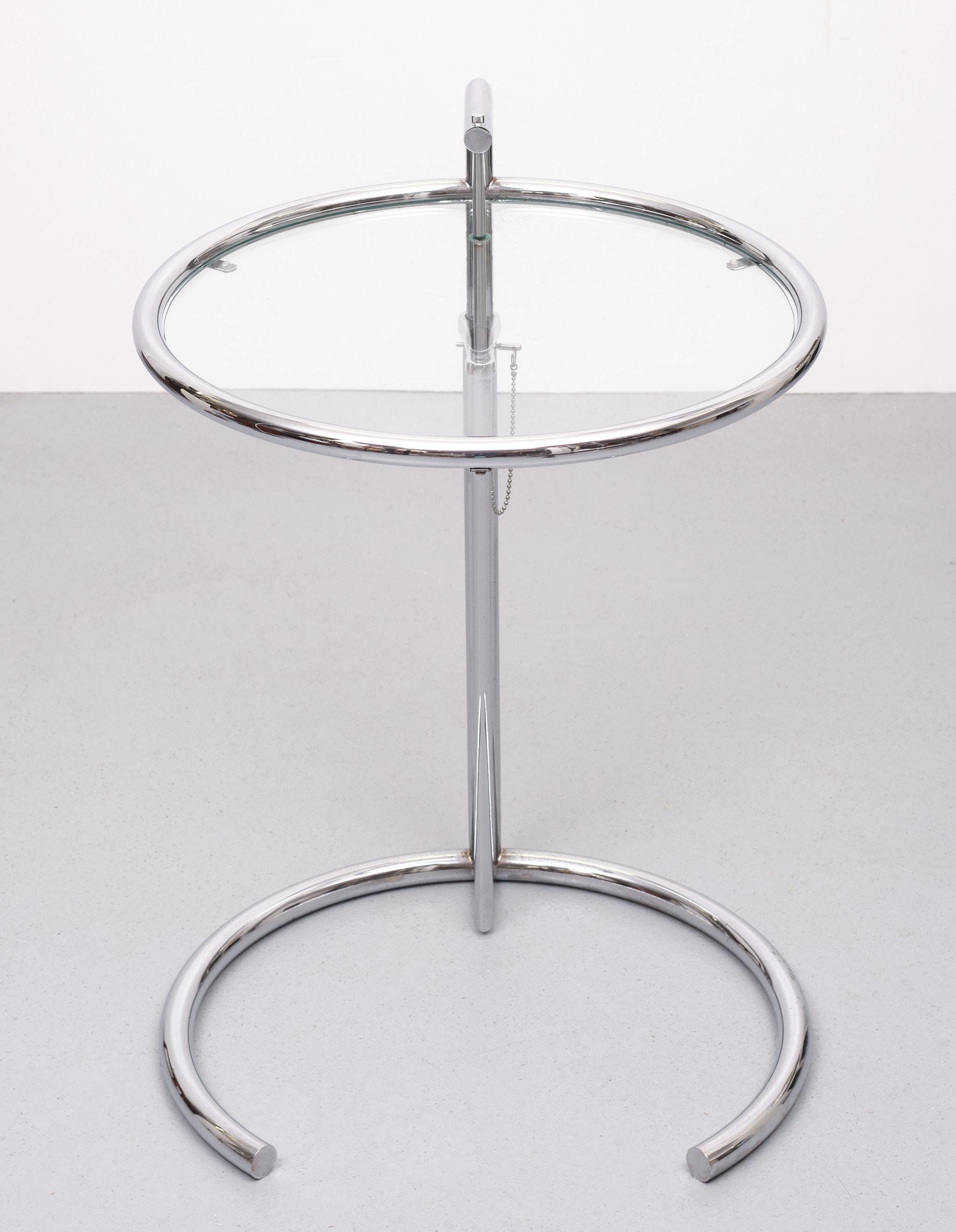 German Eileen Gray Adjustable Table E 1027 Classicon
