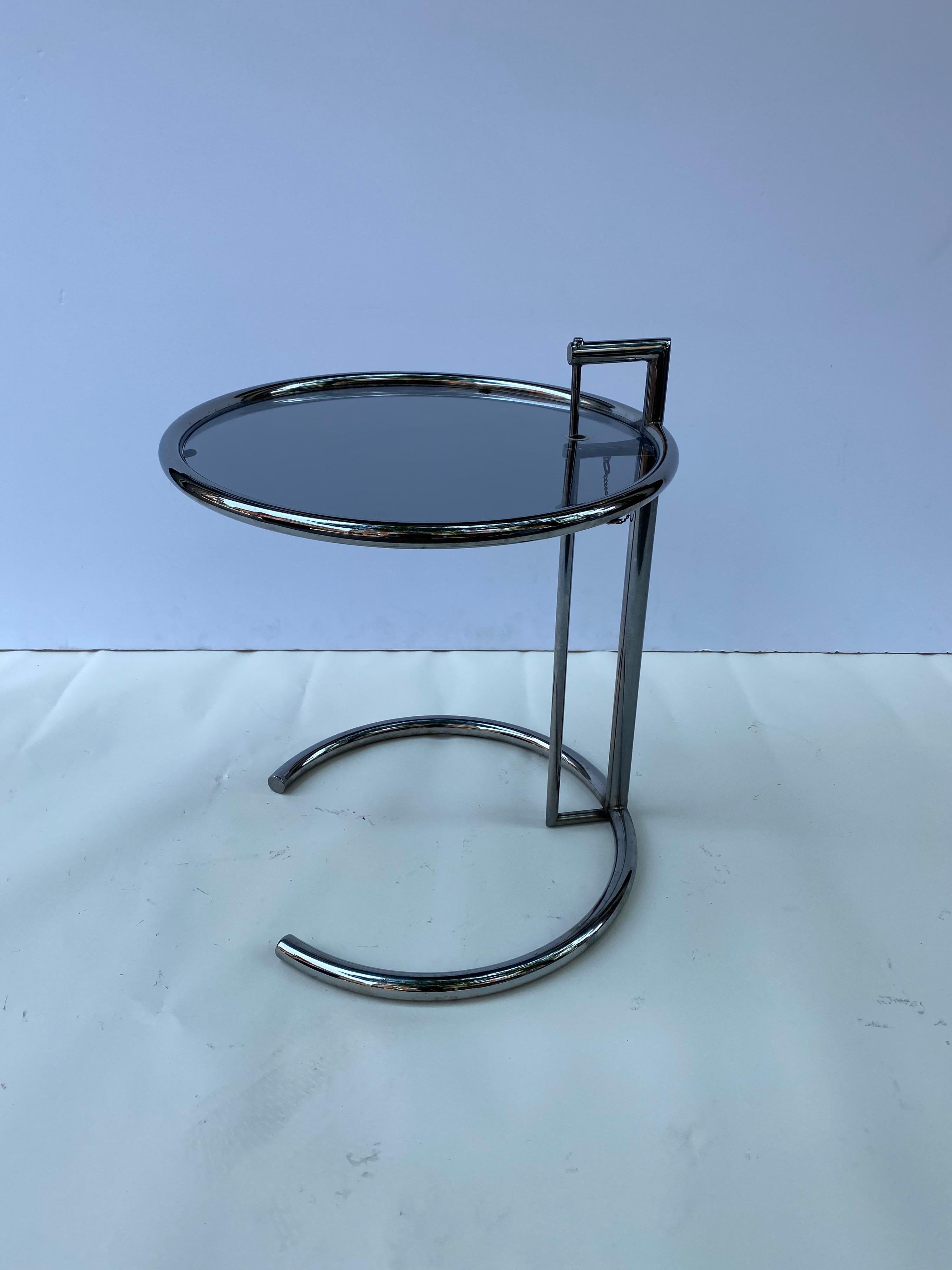 Italian Eileen Gray Adjustable Table E 1027