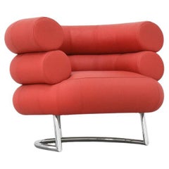 Eileen Gray Bibendum Ledersessel von ClassiCon in rot 1926