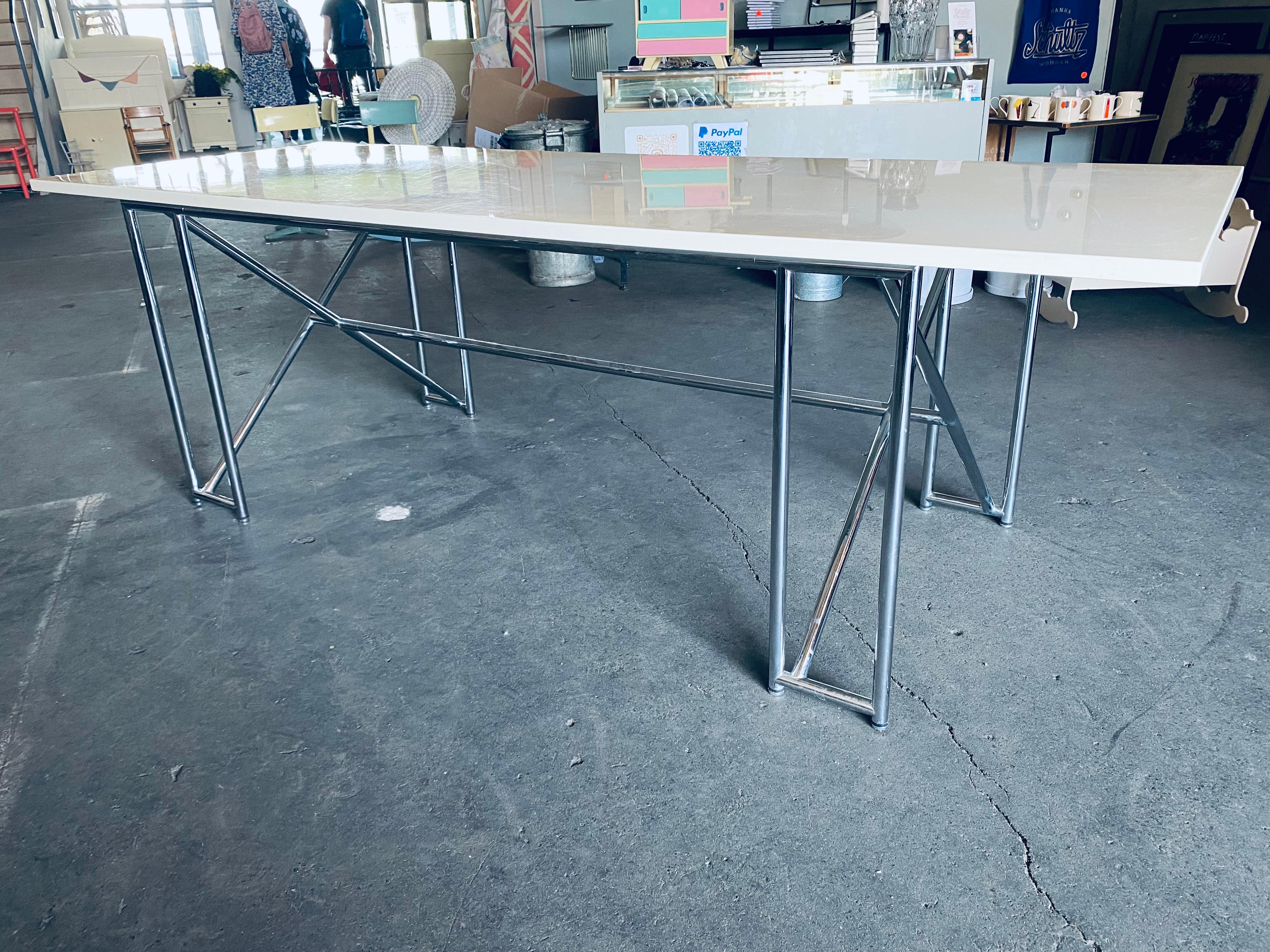 Eileen Gray Double X Table from Classicon For Sale 3