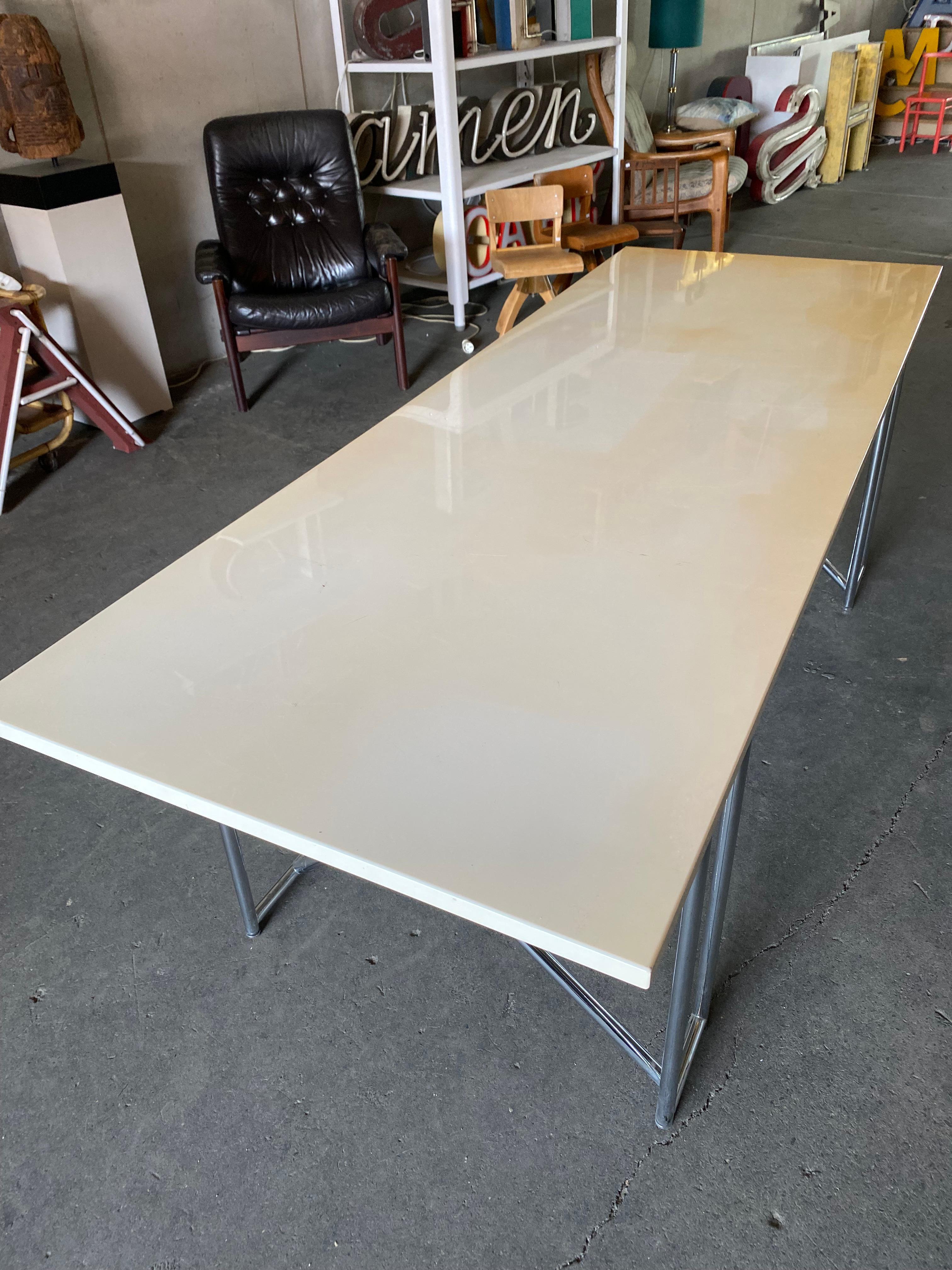 Eileen Gray Double X Table from Classicon For Sale 8