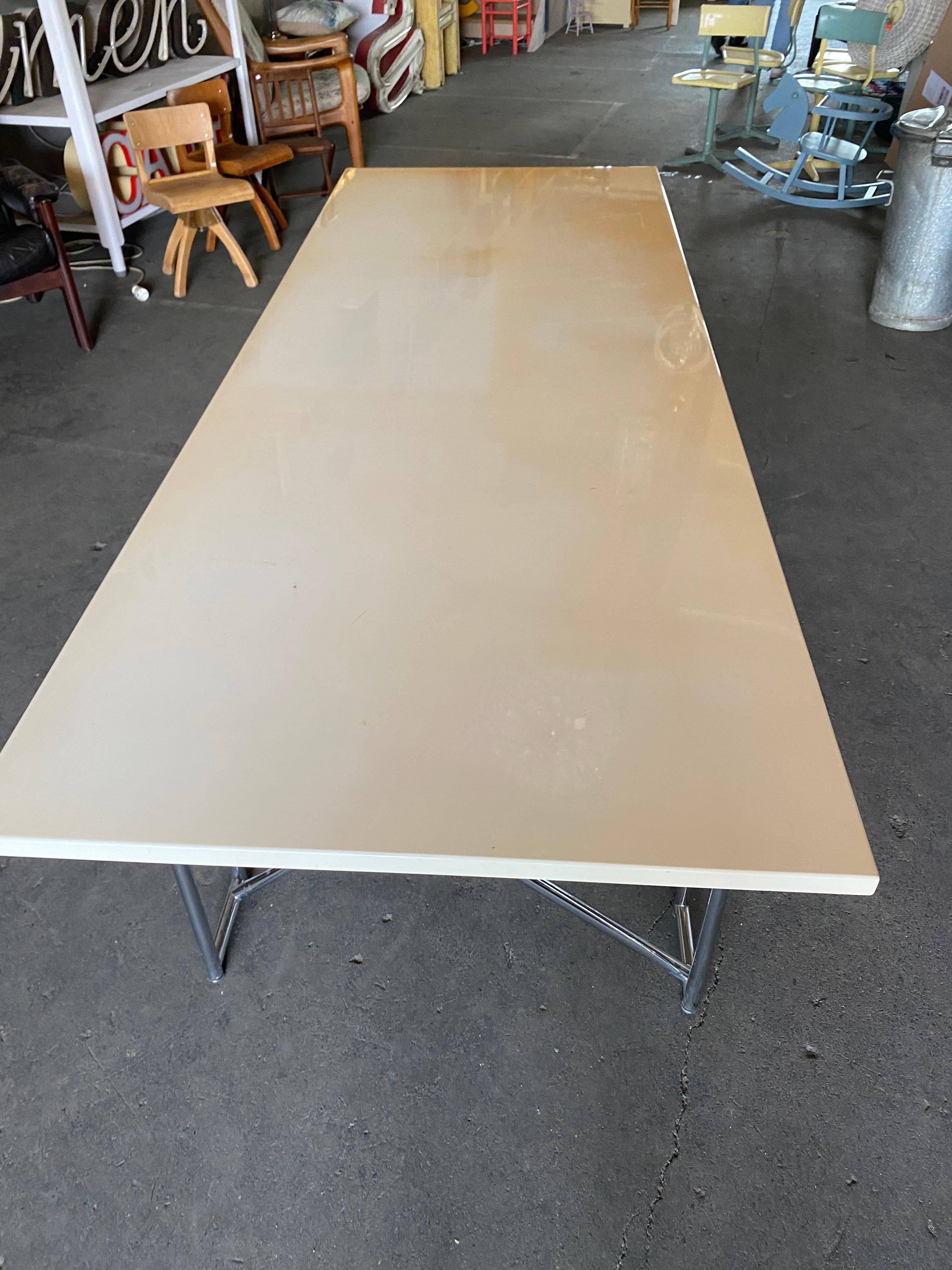 Eileen Gray Double X Table from Classicon For Sale 9