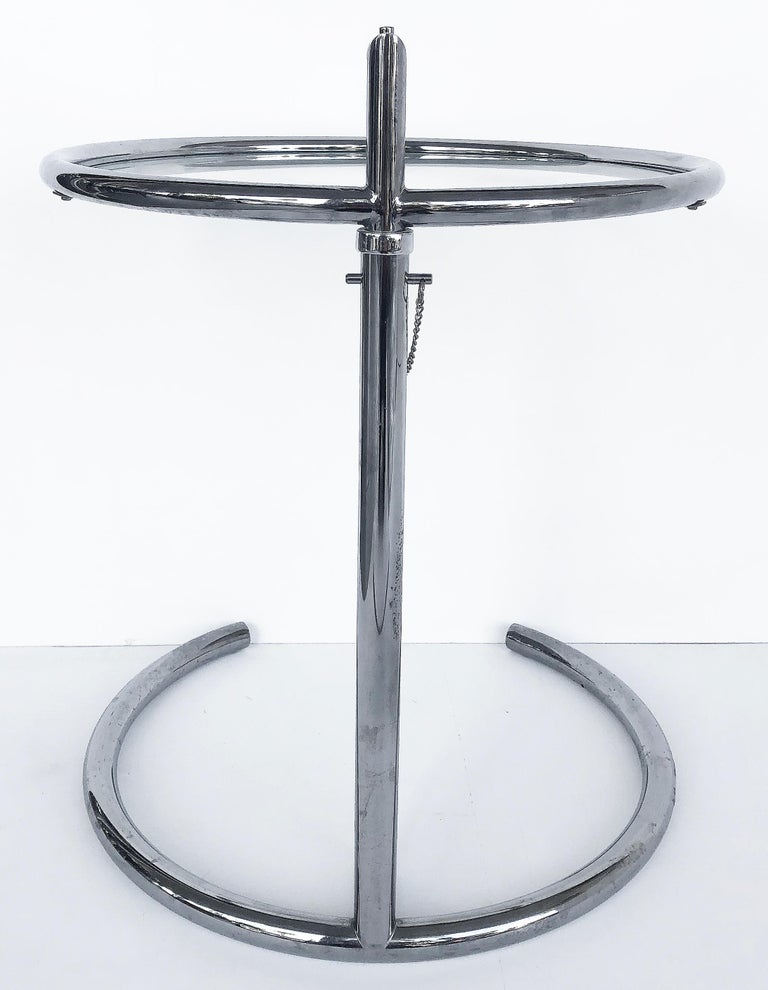 Eileen Gray E 1027 Le Corbusier Stainless Side Table, Extendable For ...