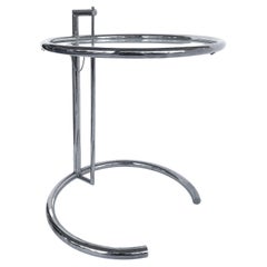 Eileen Gray E 1027 Le Corbusier Stainless Side Table, Extendable