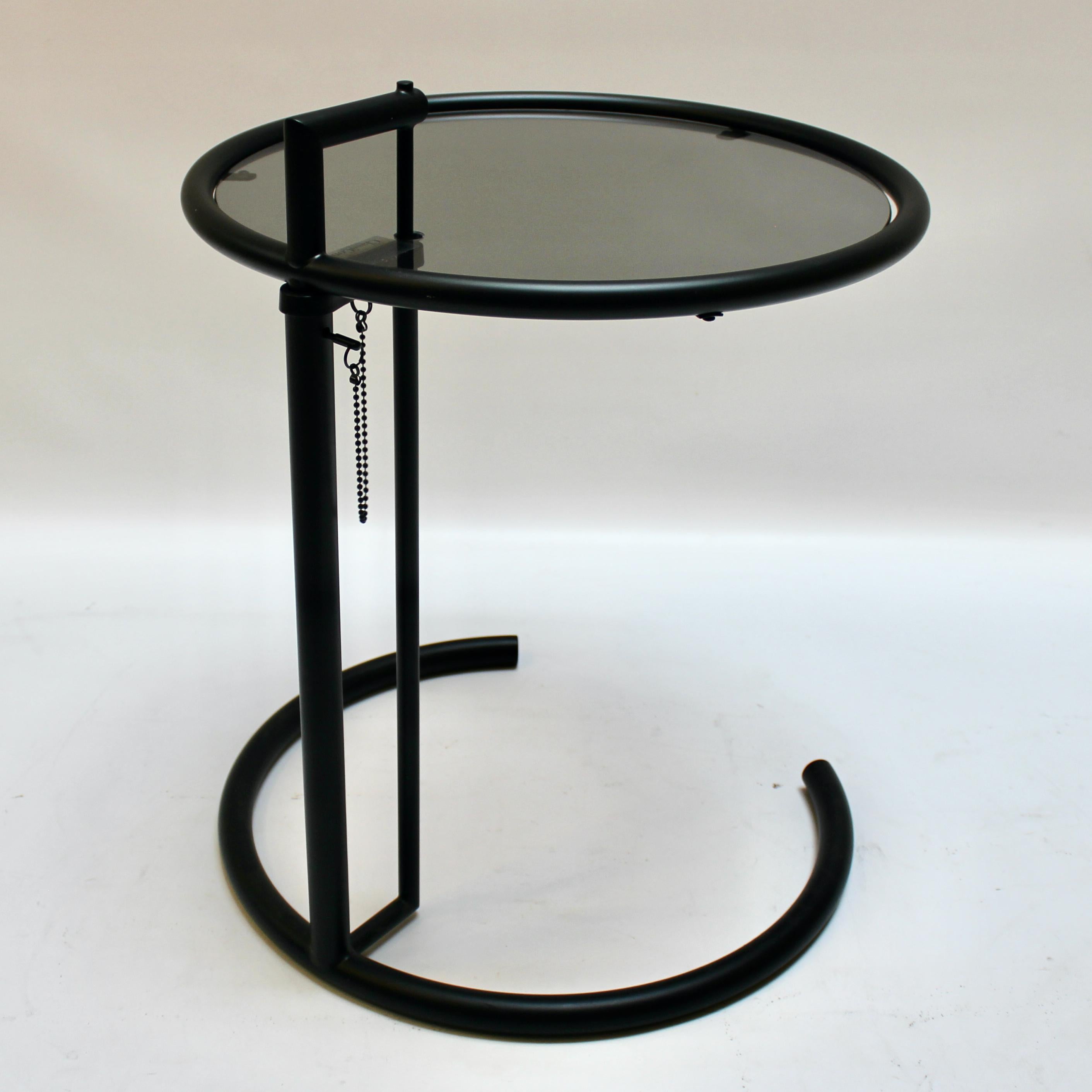 Modern Eileen Gray E1027 Adjustable Side Table by ClassiCon, Made in Italy For Sale