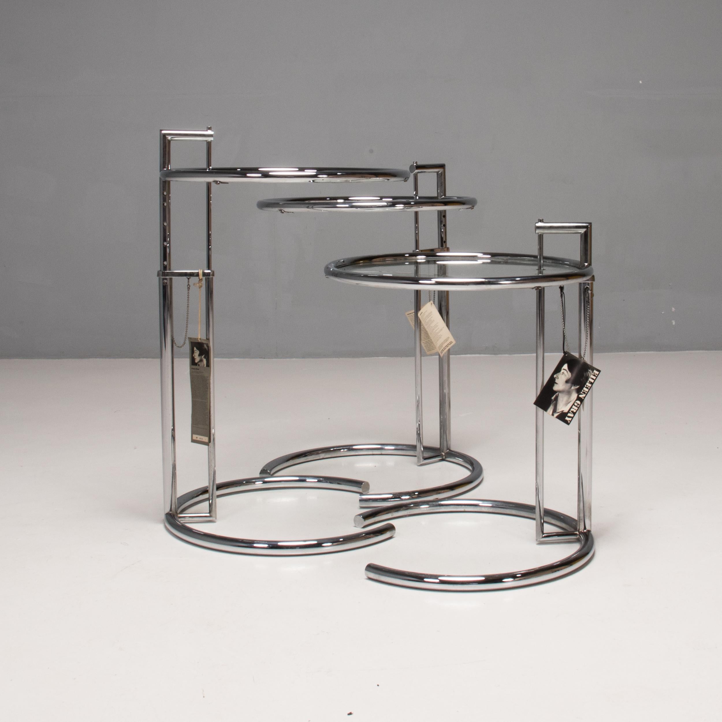 German Eileen Grey E1027 Side Tables by Aram, Set of 3