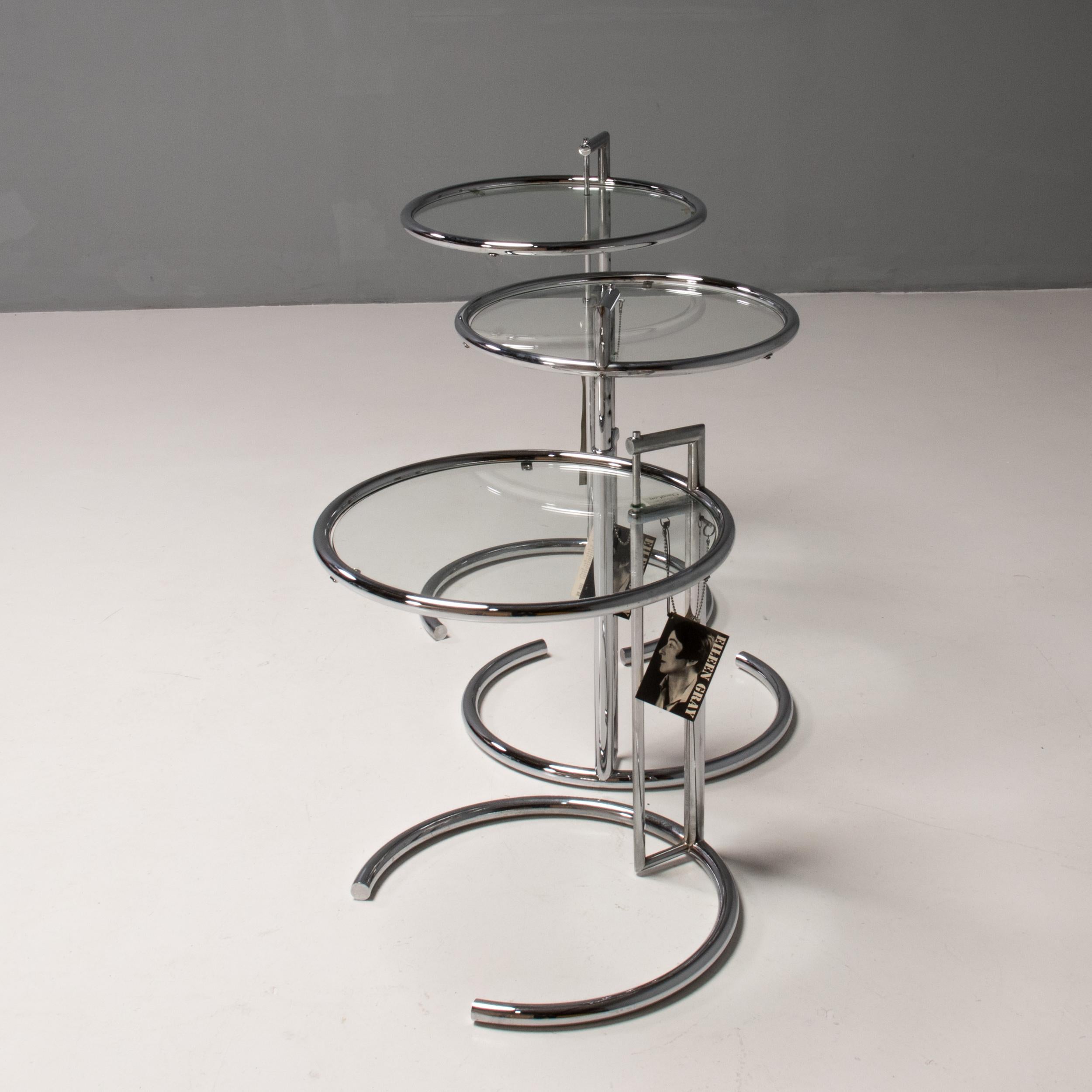 Early 20th Century Eileen Grey E1027 Side Tables by Aram, Set of 3