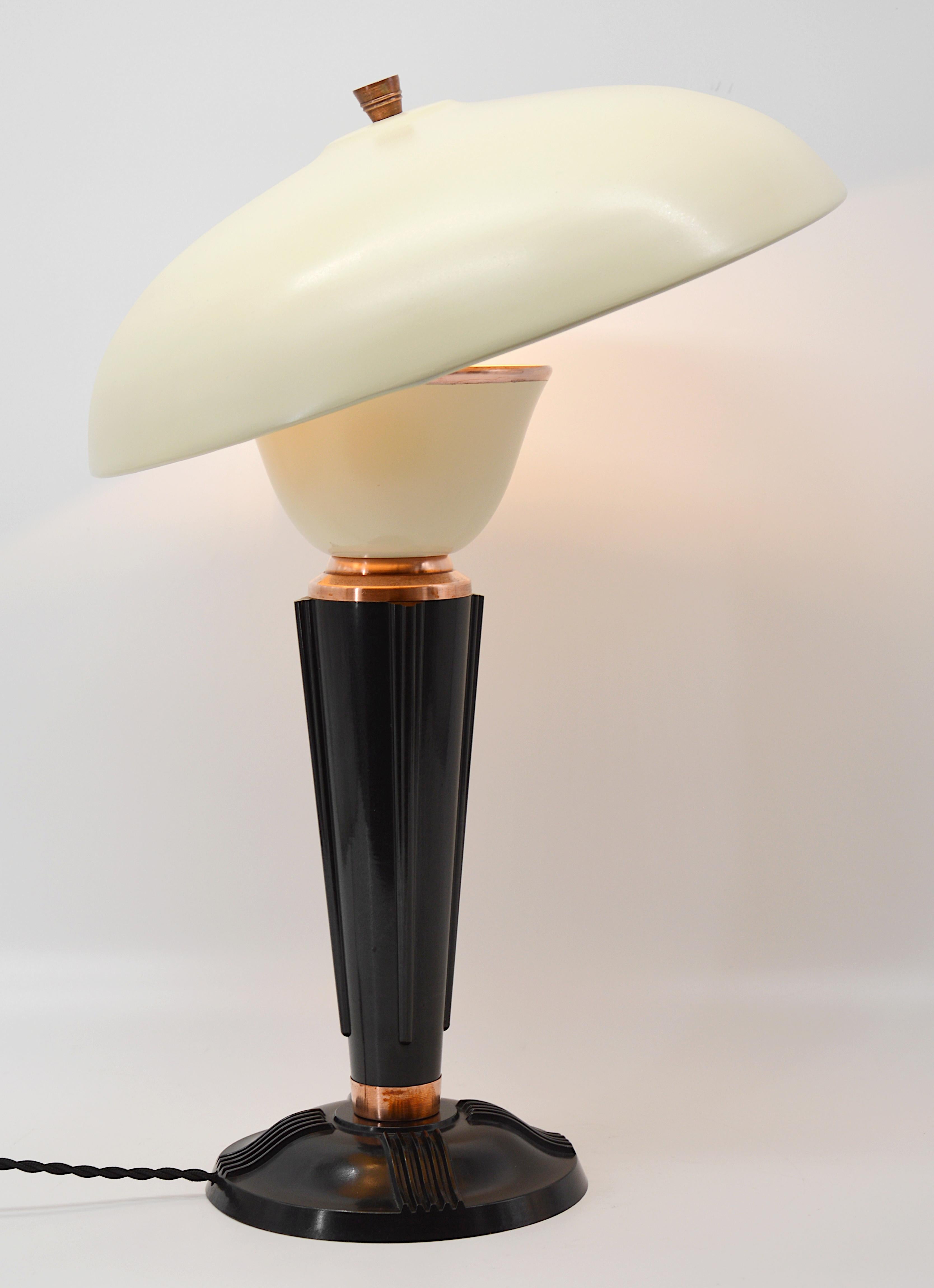 Eileen Gray for Jumo French Art Deco Desk/Table Lamp Late 1930s 2