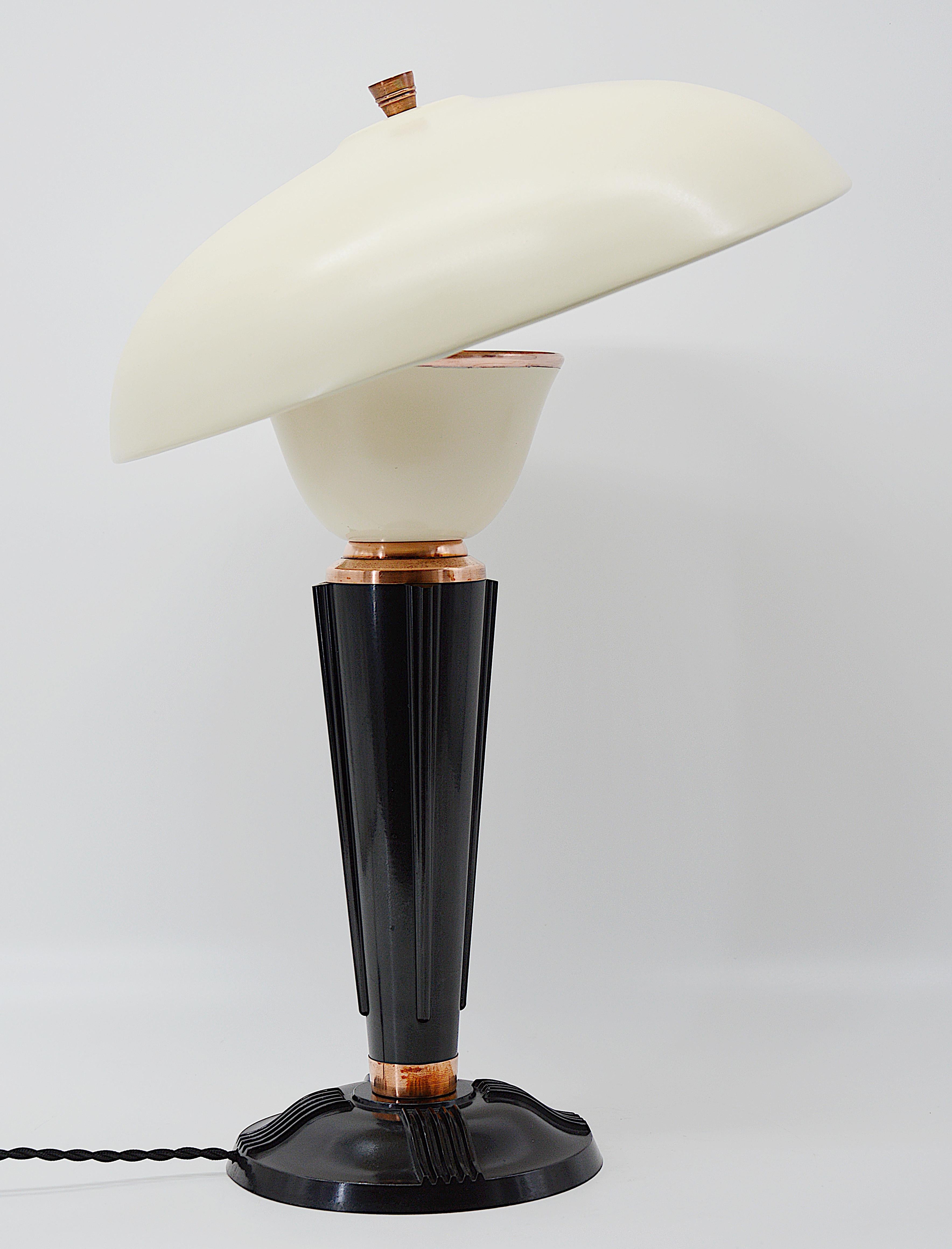 Eileen Gray for Jumo French Art Deco Desk/Table Lamp Late 1930s 3