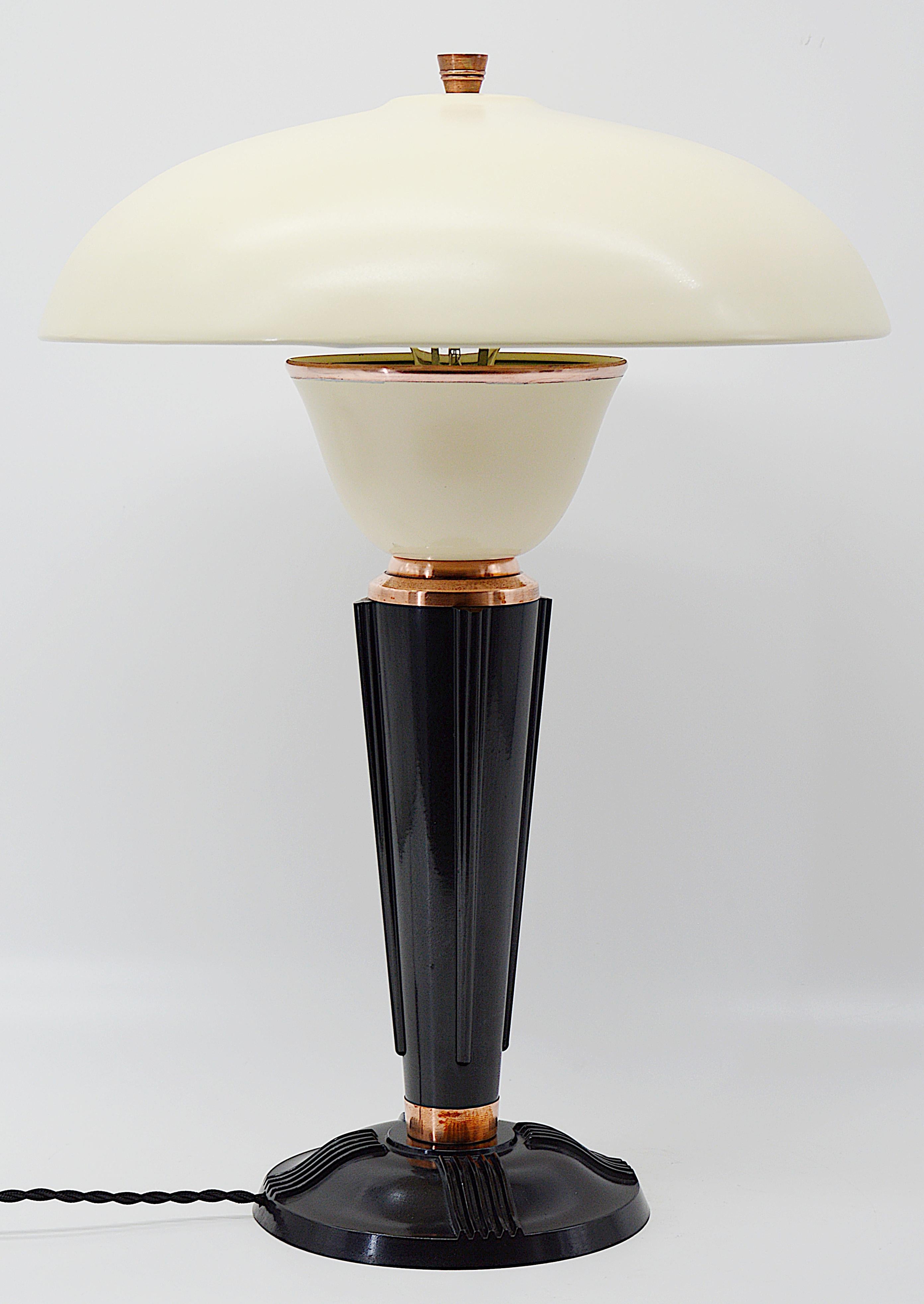 Eileen Gray for Jumo French Art Deco Desk/Table Lamp Late 1930s 4