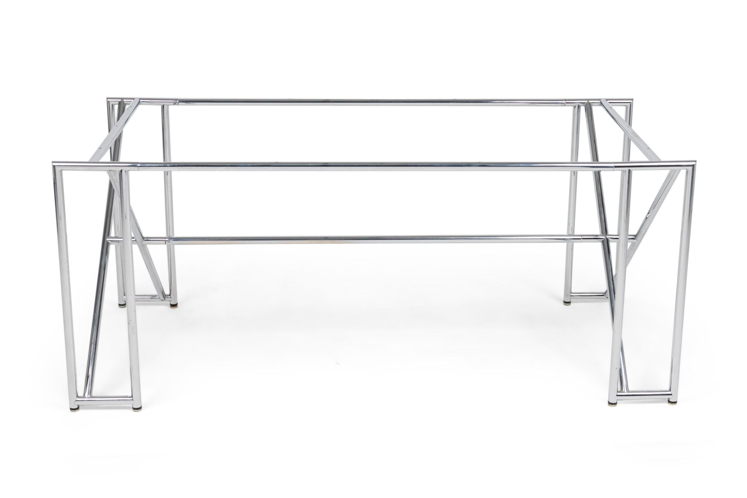 Mid-Century (1928) American Modern polished chrome double 