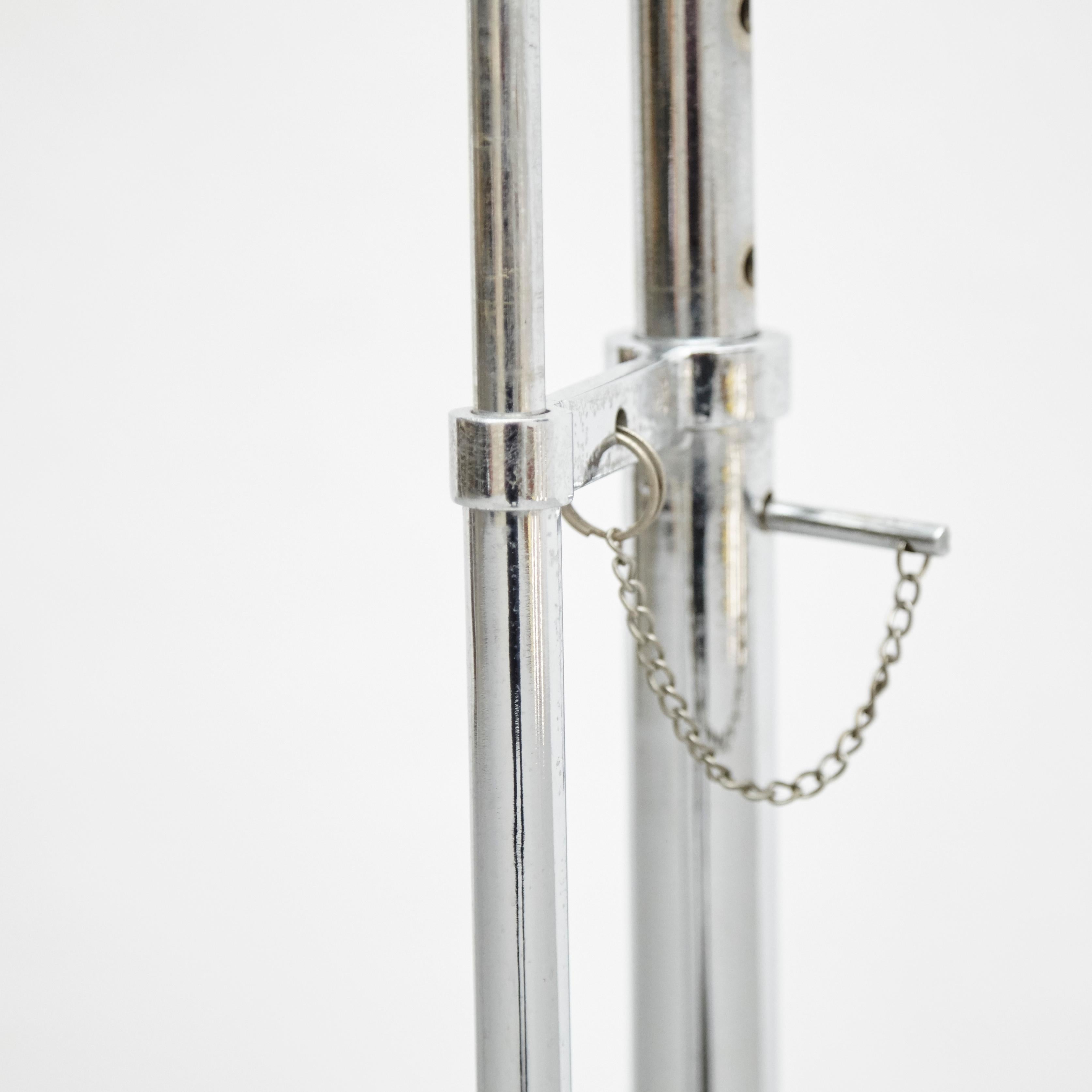 German After Eileen Gray Pair of E1027 Side Tables, Glass and Tubular Steel, circa 1970