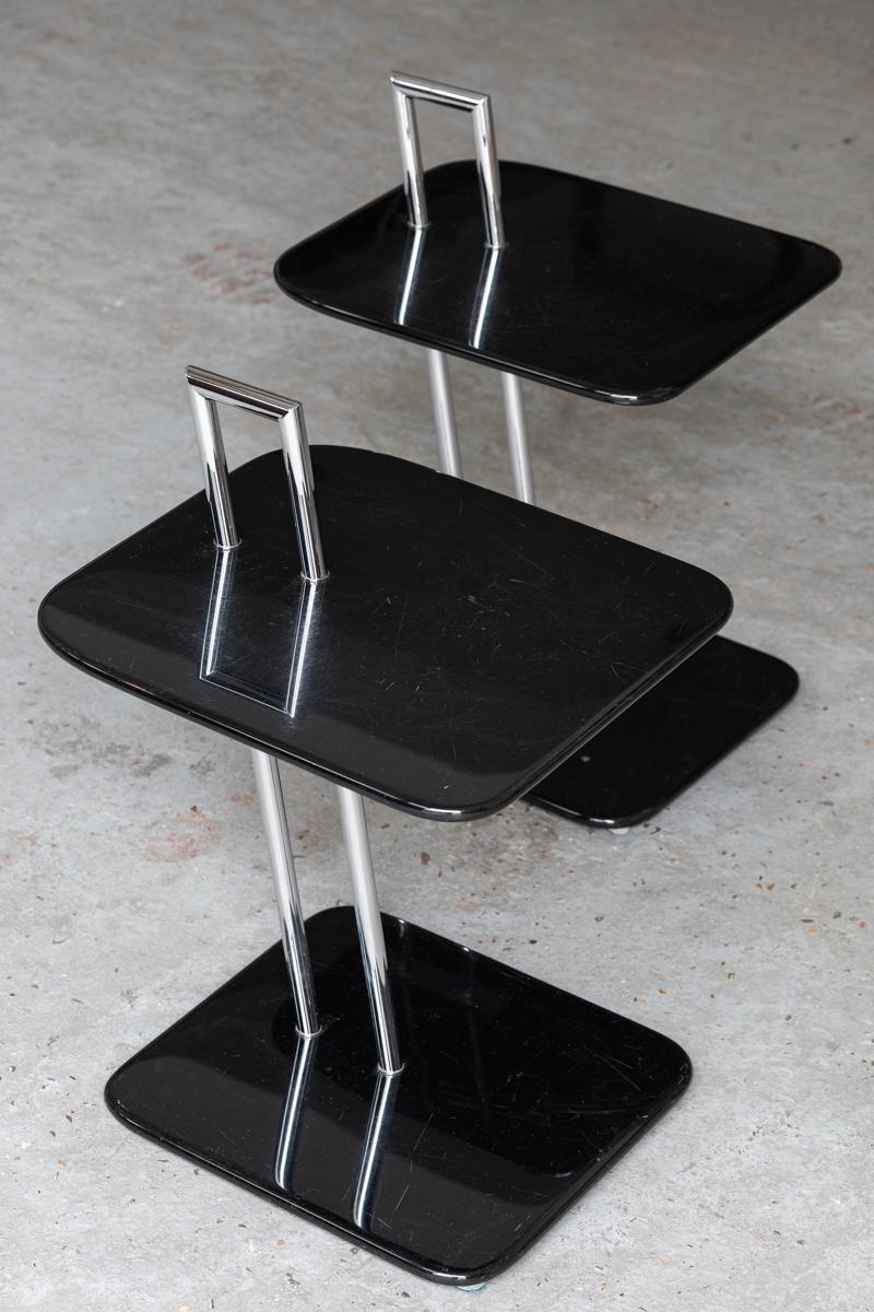 Eileen Gray Set of 2 Side Tables for ClassiCon, Germany, 1950s 1