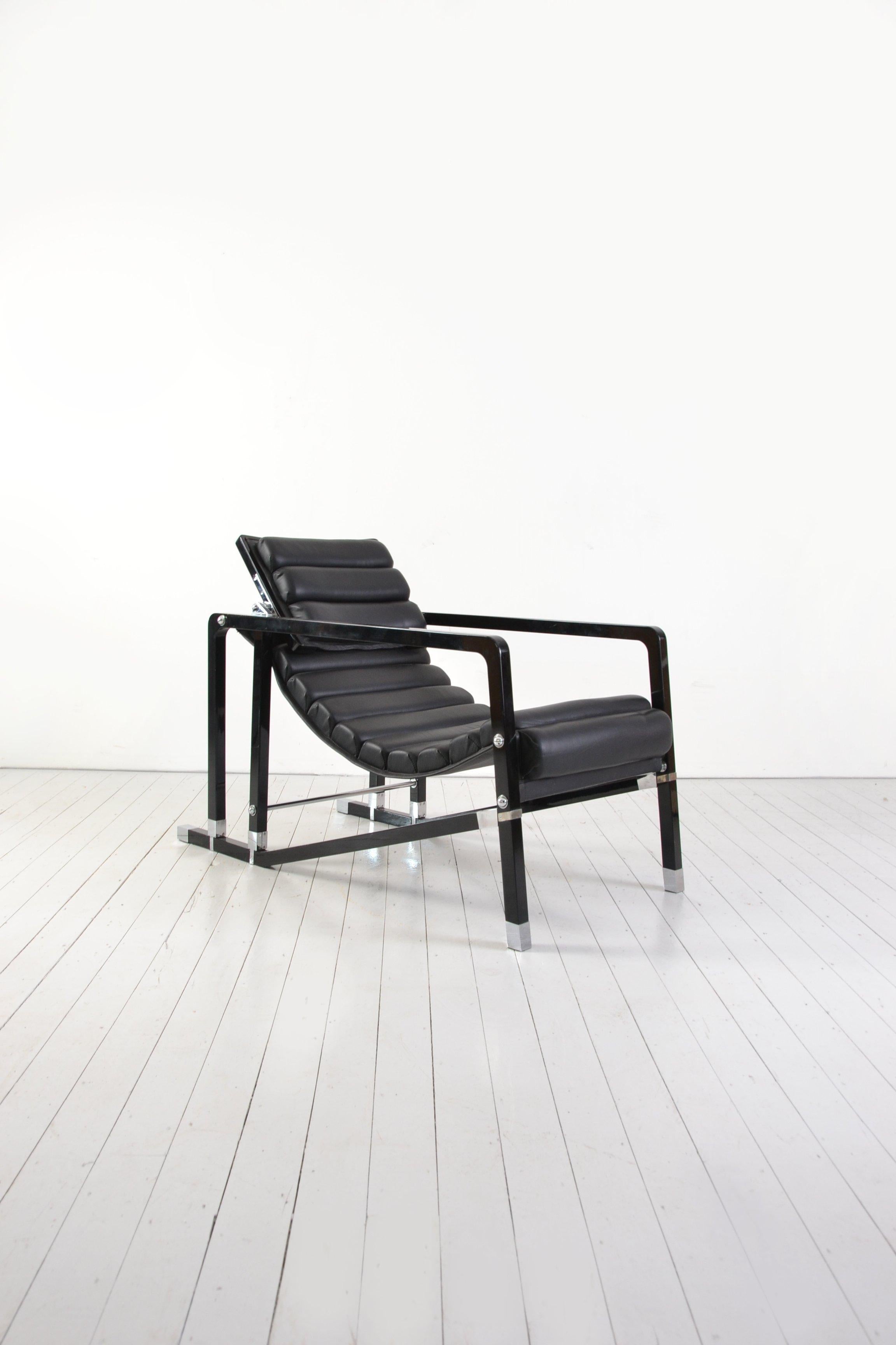 Wood Eileen Gray Transat Chair Edition by Ecart Int.