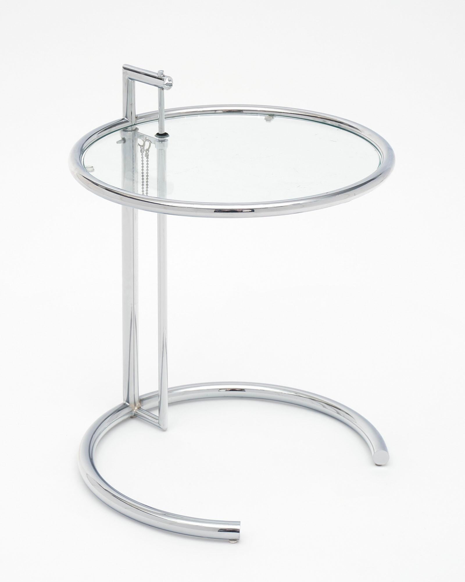 Mid-Century Modern E 1027 Adjustable Table Attributed to Eileen Gray For Sale