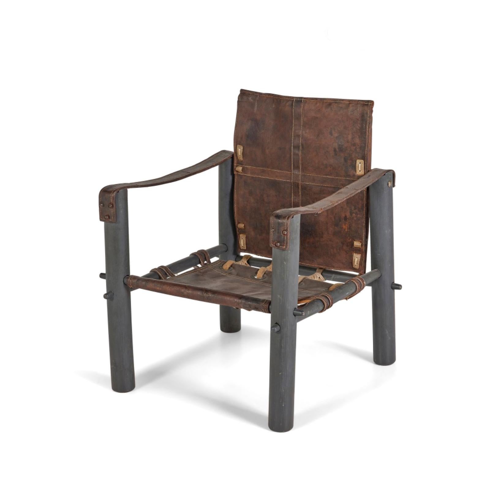 De Stijl Eileen Gray, Safari Chair / Authentic For Sale