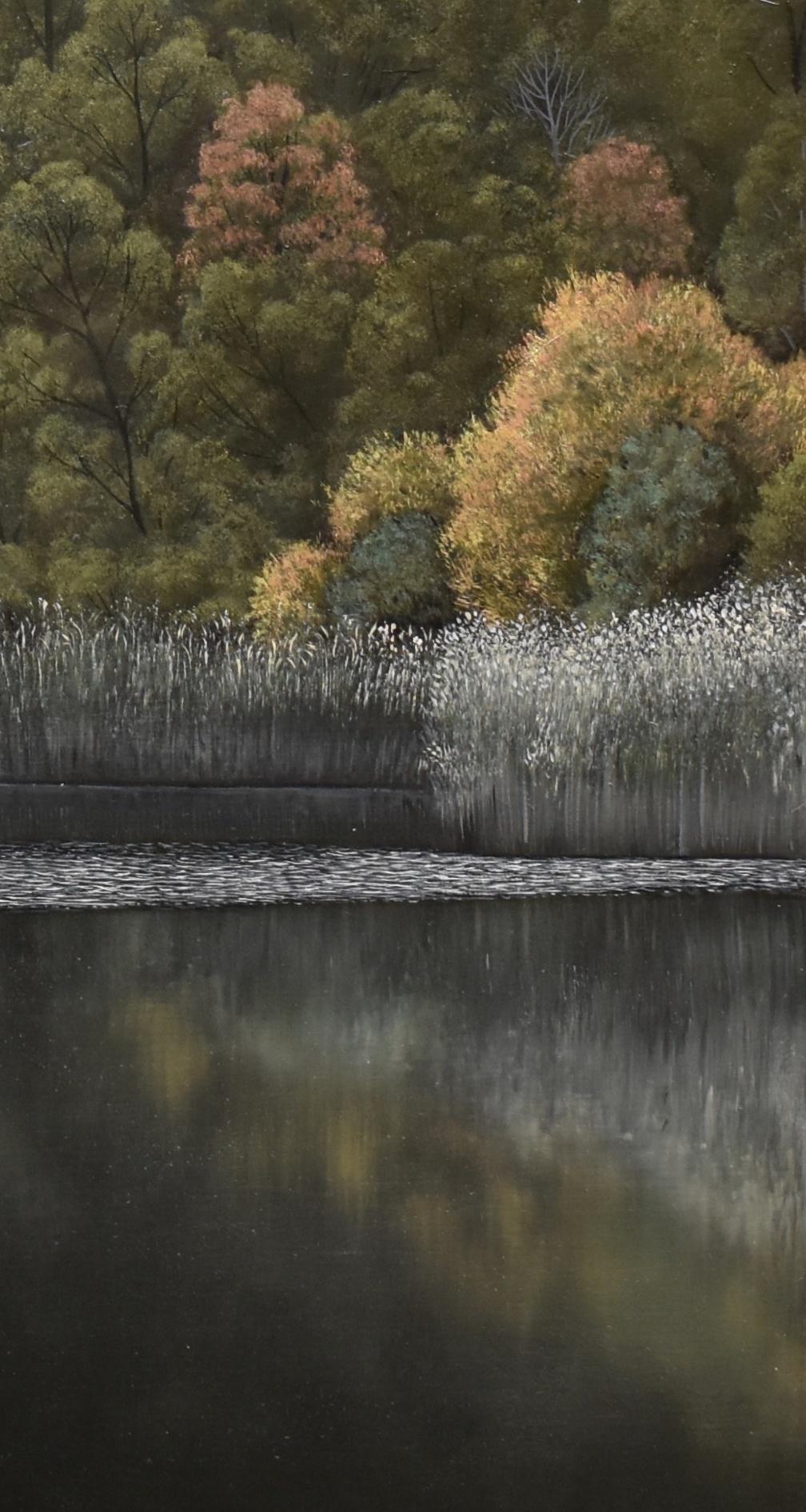 Eileen Murphy, Elegy IV, oil on panel realist landscape painting, 2018 3