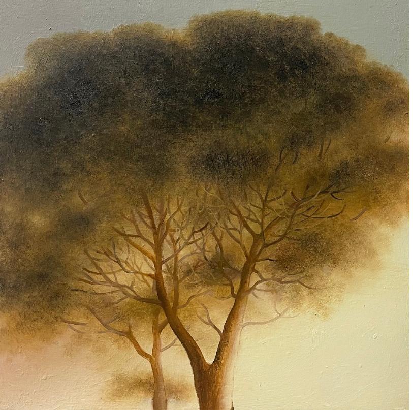 Eileen Murphy Landscape Painting - Rustle, surrealist landscape oil painting
