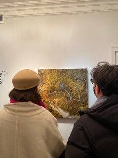 The Smallest Event Unfolds Like a Fate, surrealist landscape oil painting