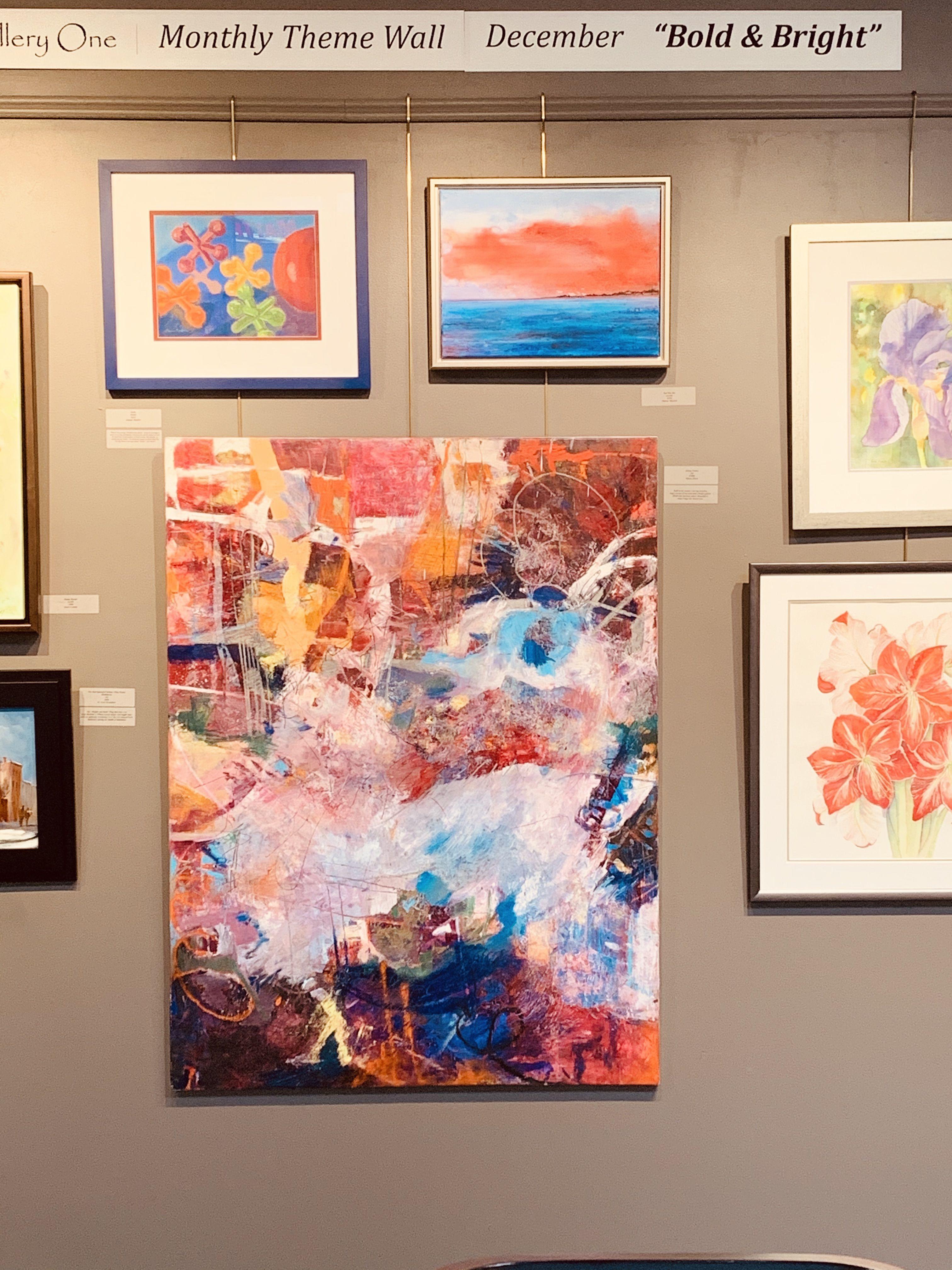 Vortice vivente, Pittura, Olio su tela - Painting di Eileen Olson