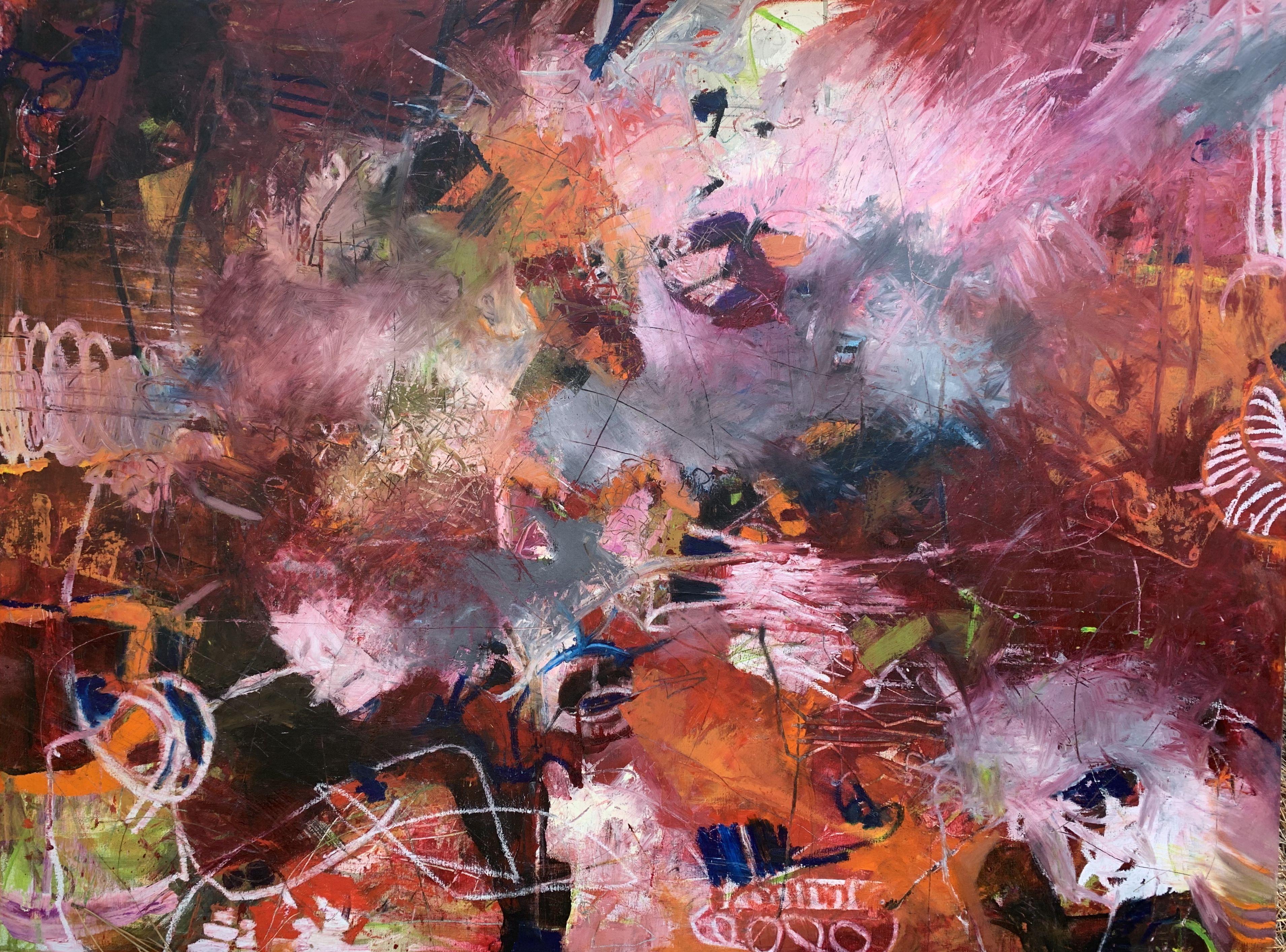 Eileen Olson Abstract Painting - Living Vortex, Painting, Oil on Canvas
