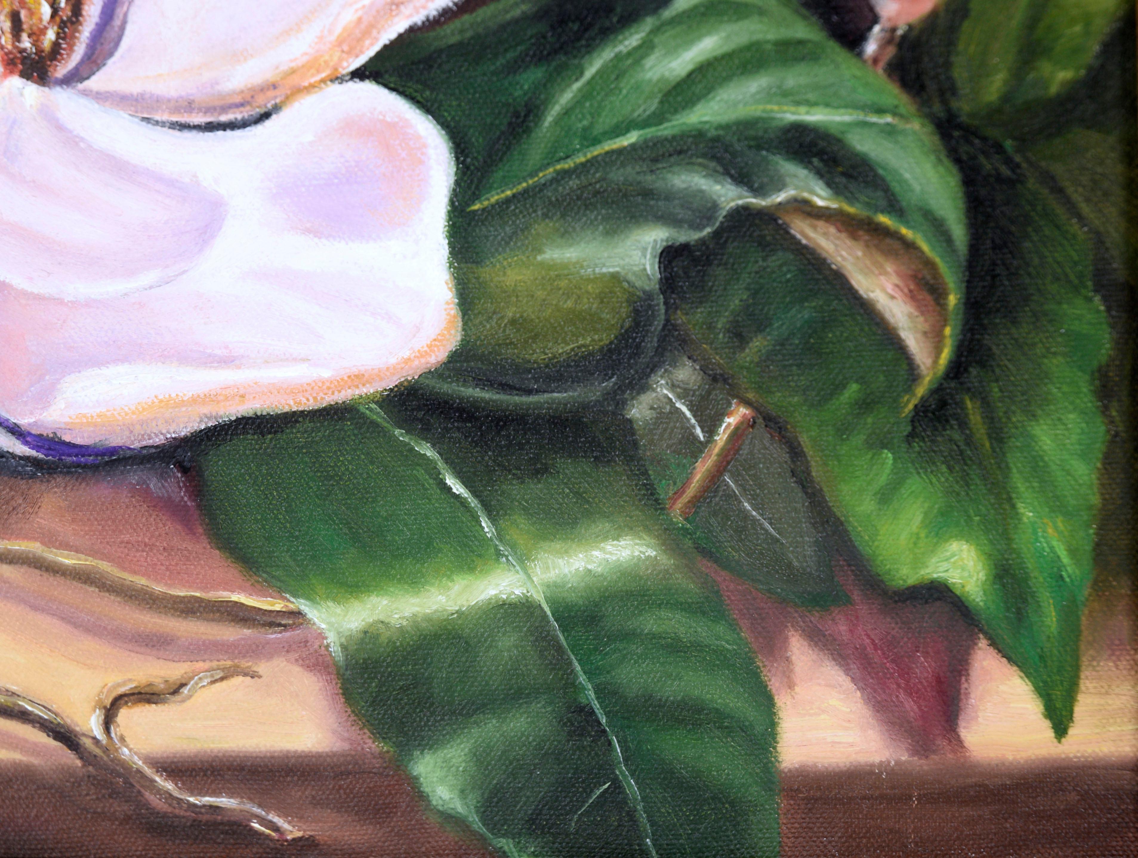 Pittura ad olio originale modernista della Magnolia del Sud

Studio di 